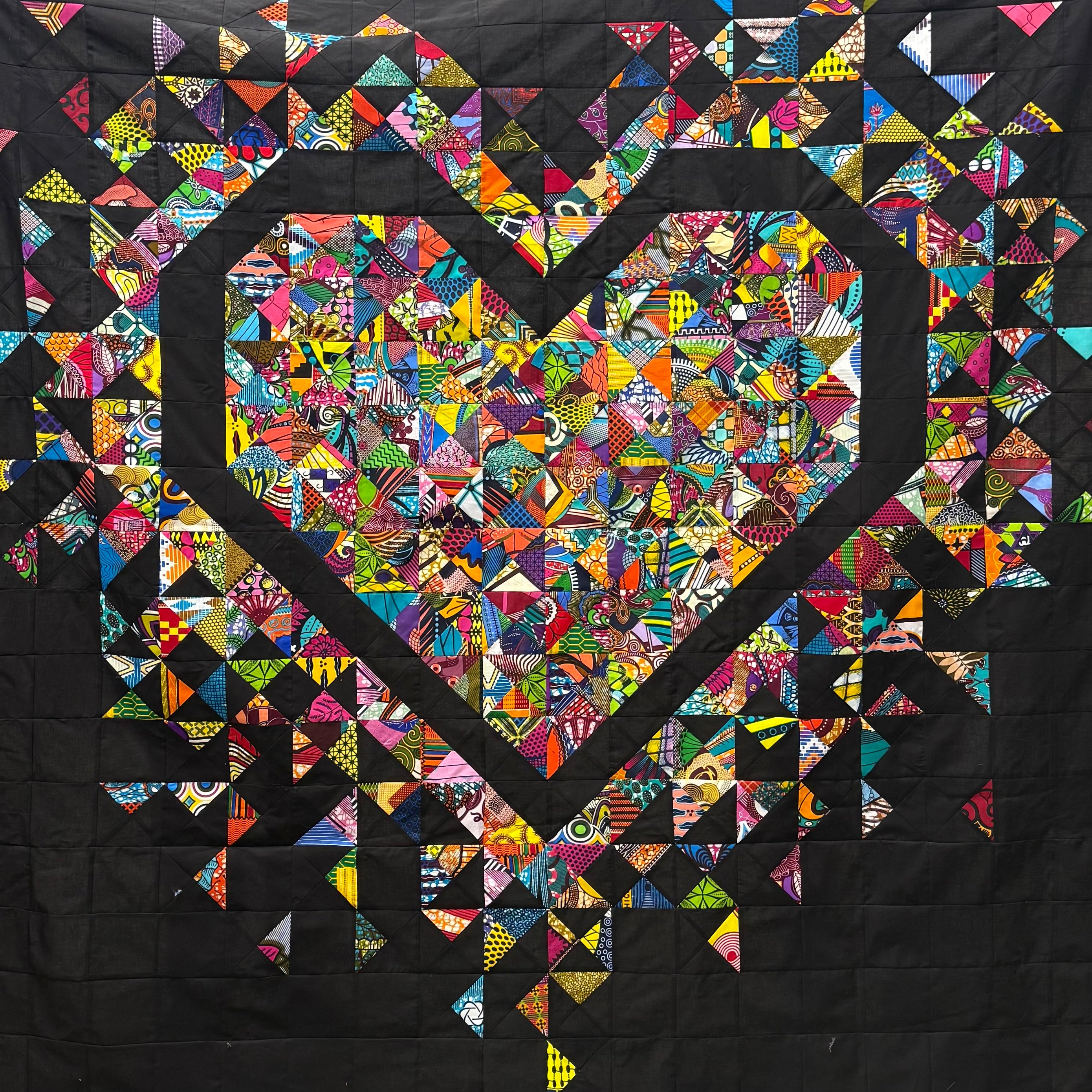 Exploding Heart Quilt Pattern and Kit