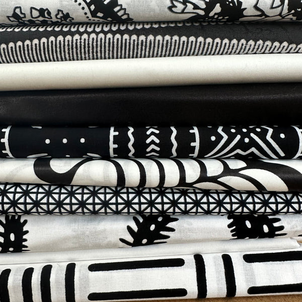 African Print Jelly Roll- Black and White – Sew Creative Lounge