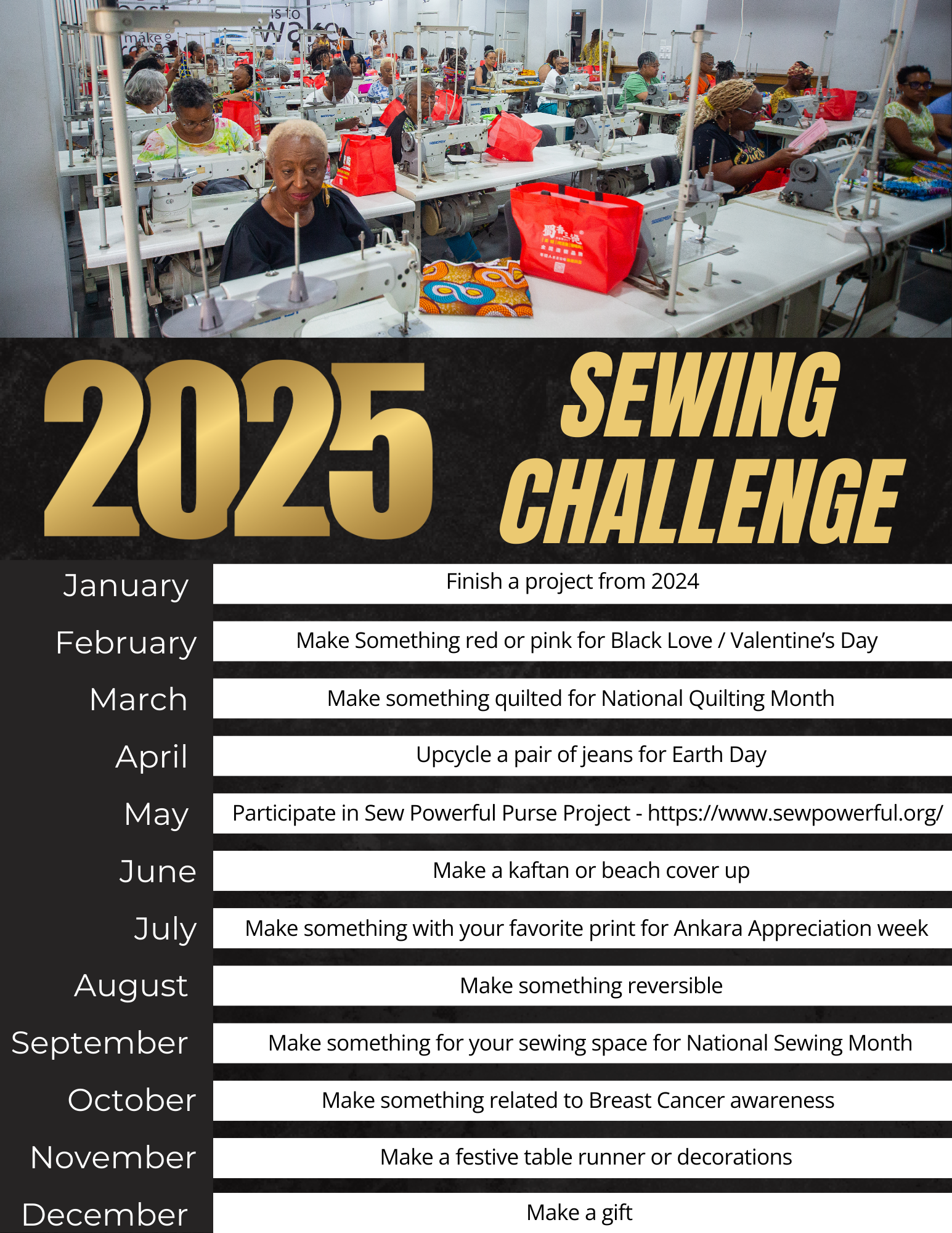 2025 Sewing Challenge