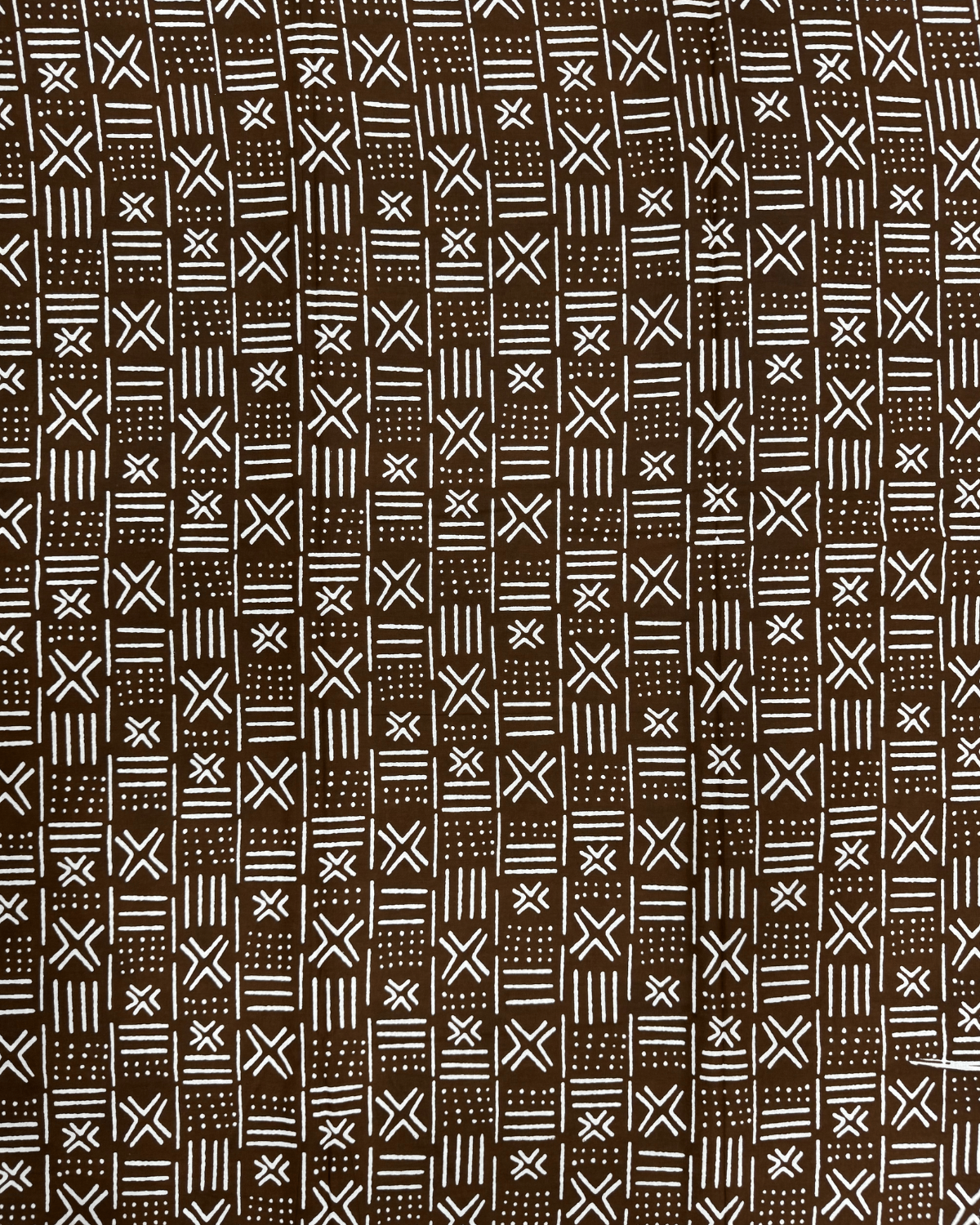 Brown Mudcloth African Print Fabric