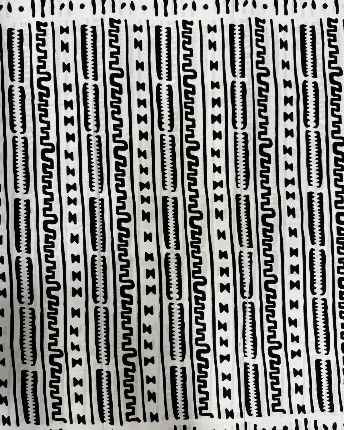 Linear Harmony African Print Fabric